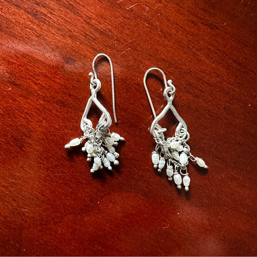 Chandelier earrings - silver
